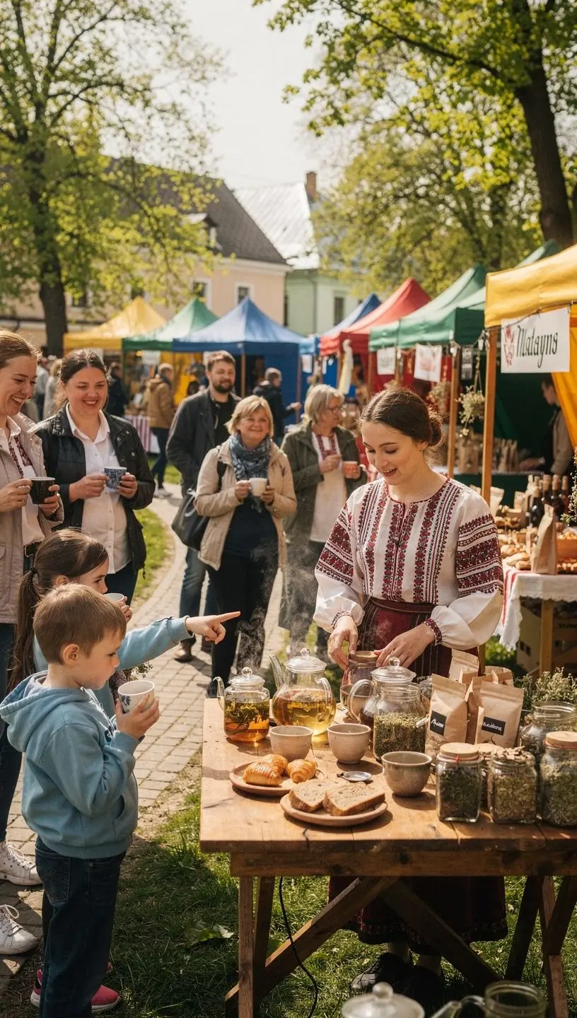 Šviežiai nuimtos vaistažolės, išdėstytos ant natūralaus lino audinio.